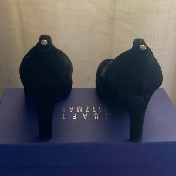 Stuart Weitzman Forsure Black Suede pump size 9 - Picture 4 of 5